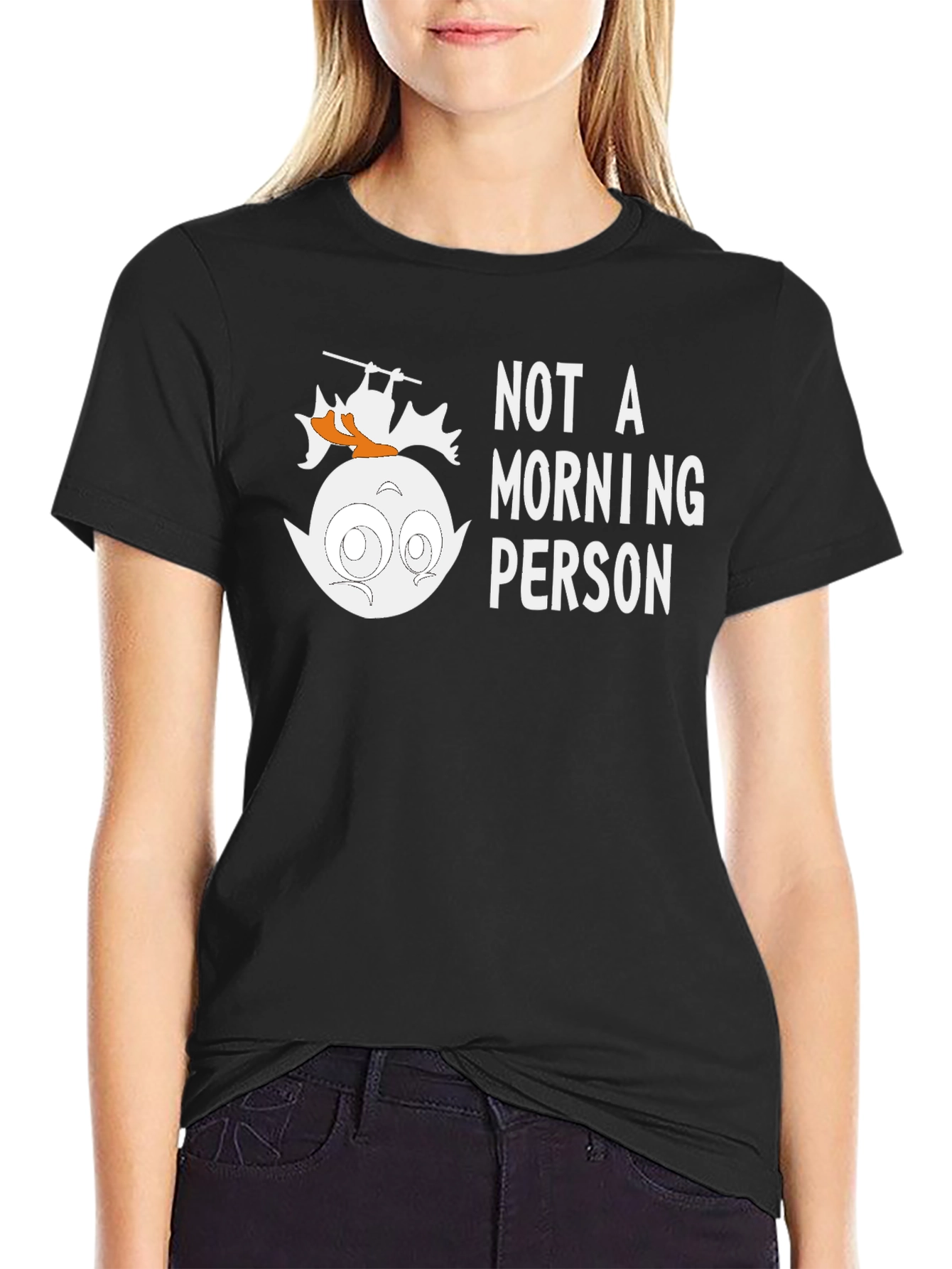 Not A Morning Person T-Shirt - Funny Vampire Design