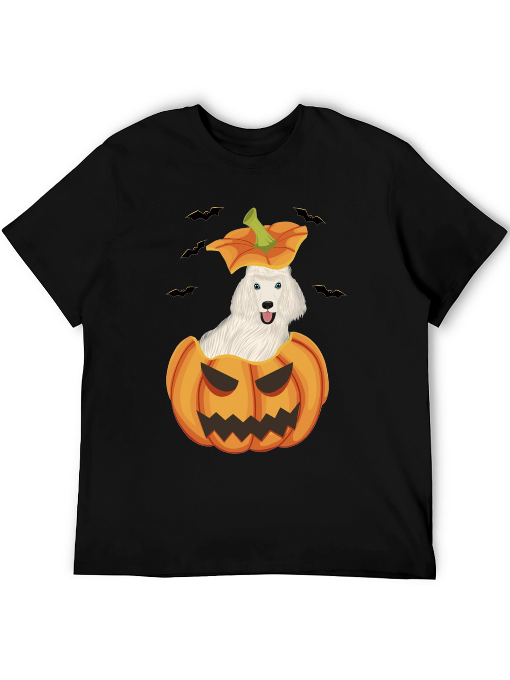 Halloween Dog in Pumpkin T-Shirt