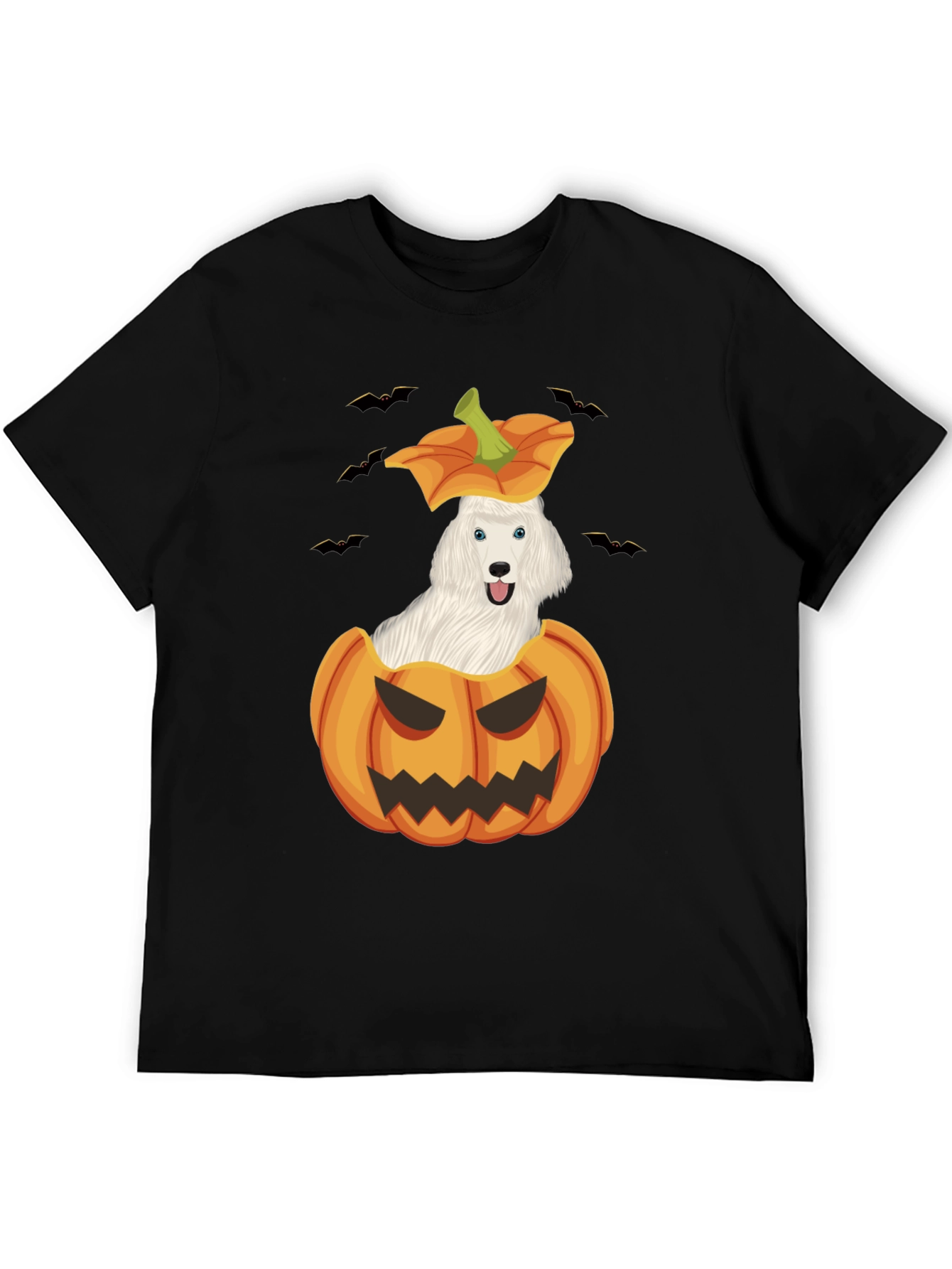 Halloween Dog in Pumpkin T-Shirt