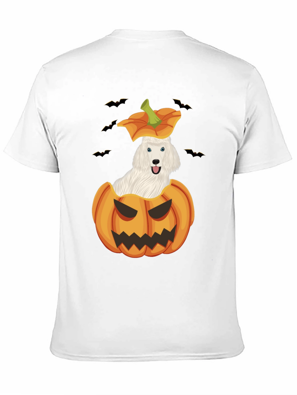 Halloween Dog in Pumpkin T-Shirt