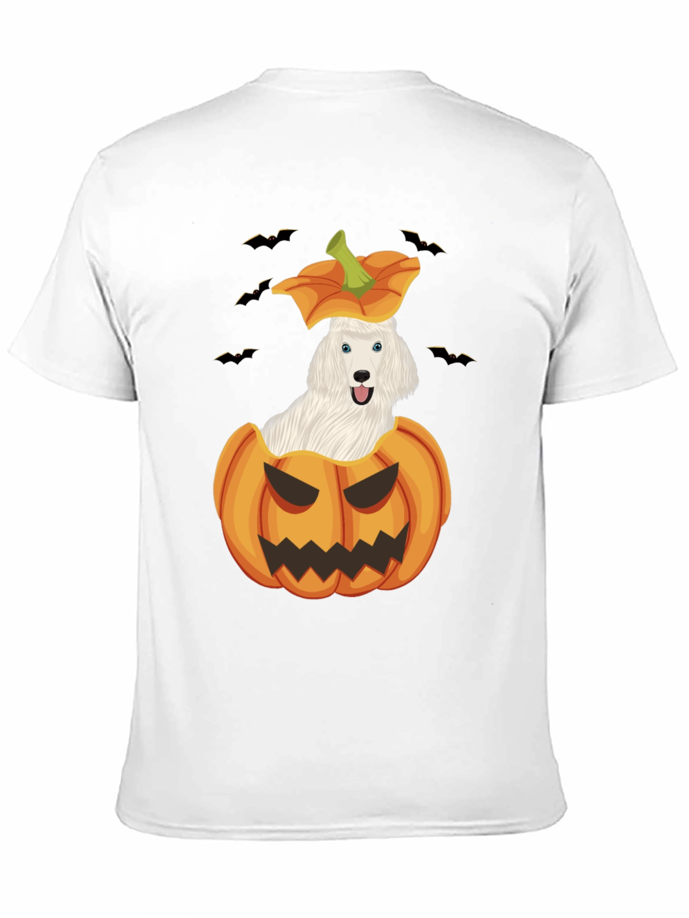 Halloween Dog in Pumpkin T-Shirt