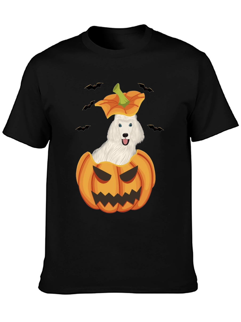 Halloween Dog in Pumpkin T-Shirt