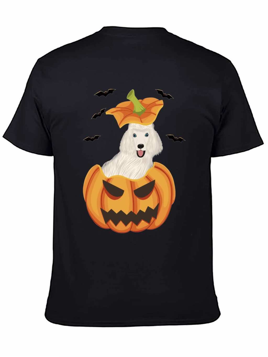 Halloween Dog in Pumpkin T-Shirt
