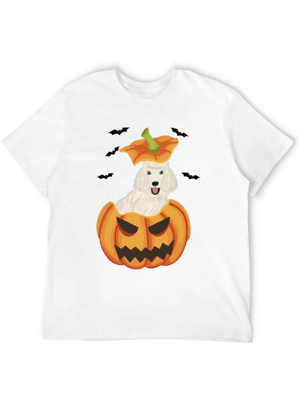 Halloween Dog in Pumpkin T-Shirt