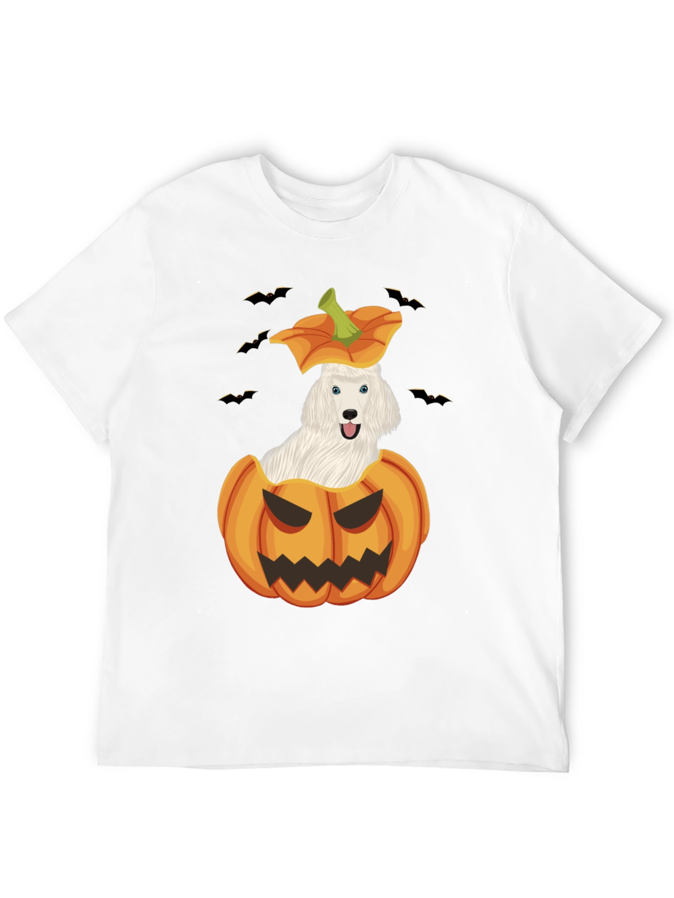Halloween Dog in Pumpkin T-Shirt