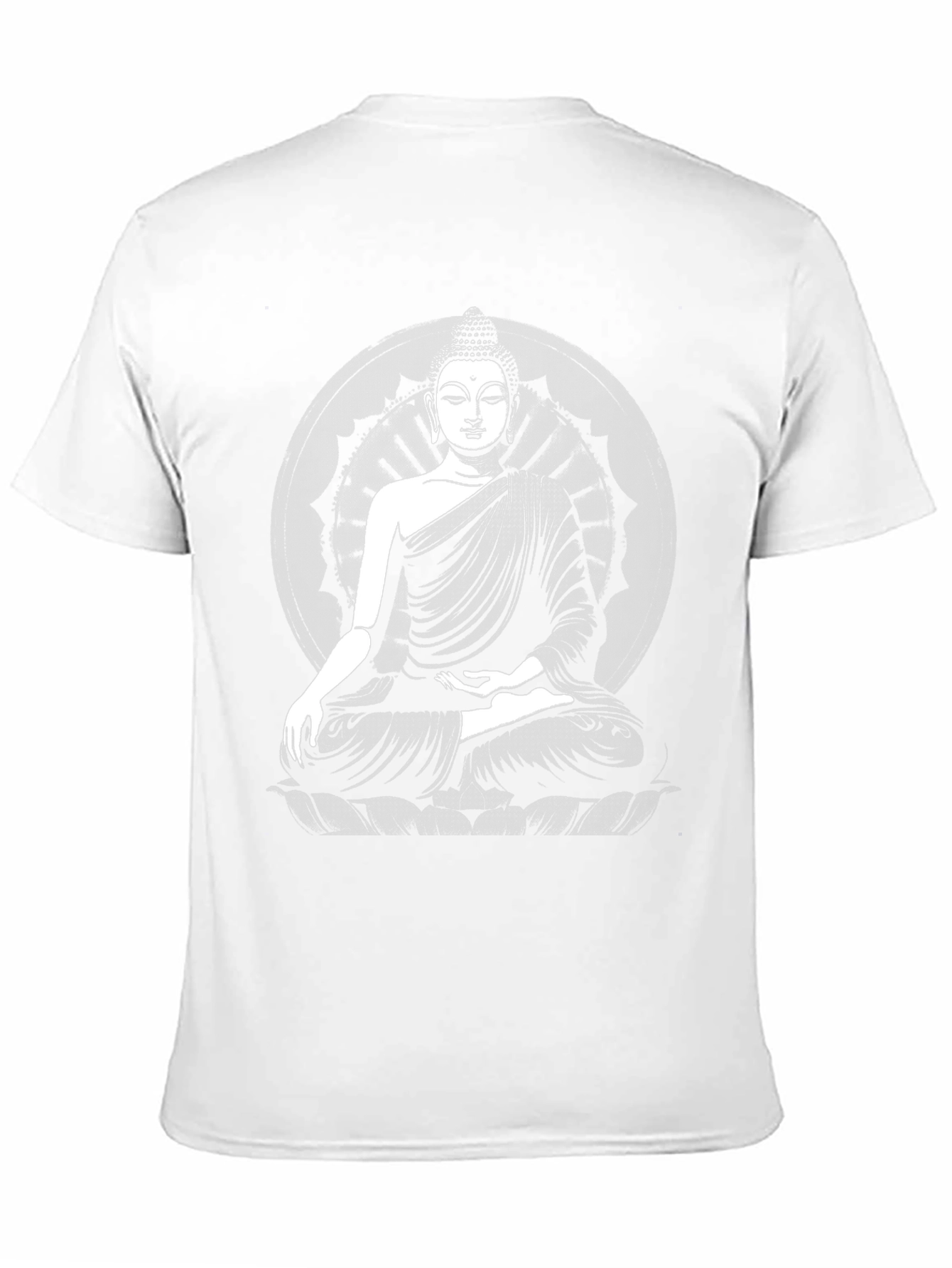 Buddha Graphic Black T-Shirt - Meditative Style