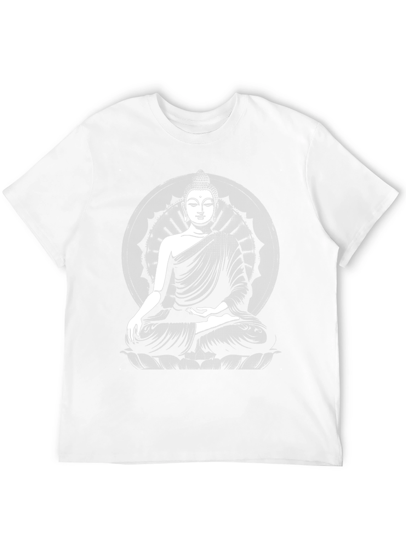Buddha Graphic Black T-Shirt - Meditative Style