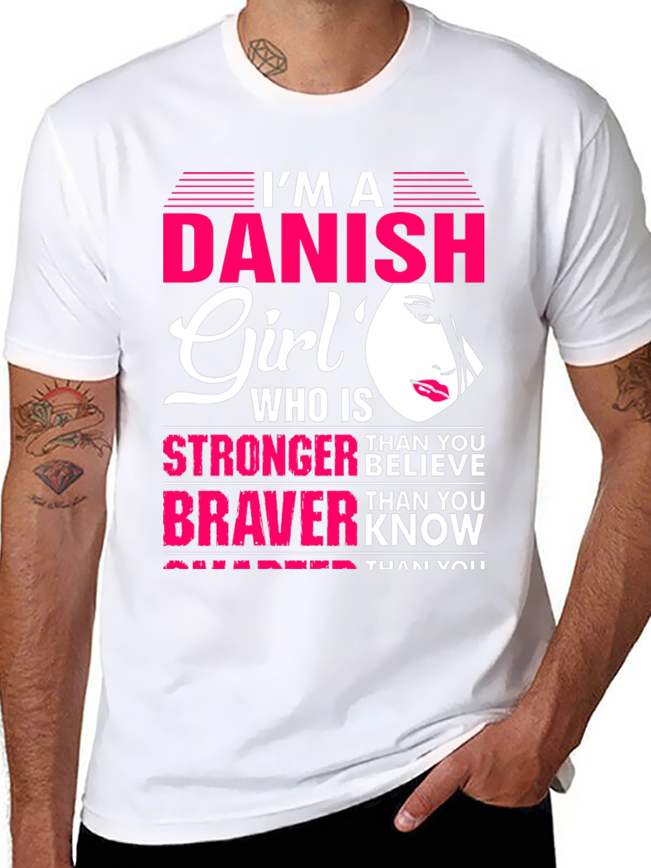 Danish Girl T-Shirt - Strong Brave & Smart Womens Tee