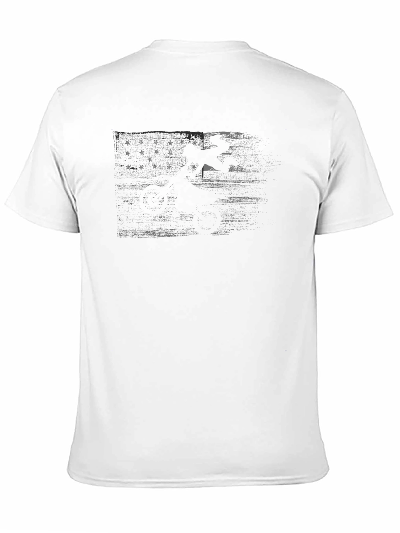 Distressed Betsy Ross Flag Graphic Tee - Black