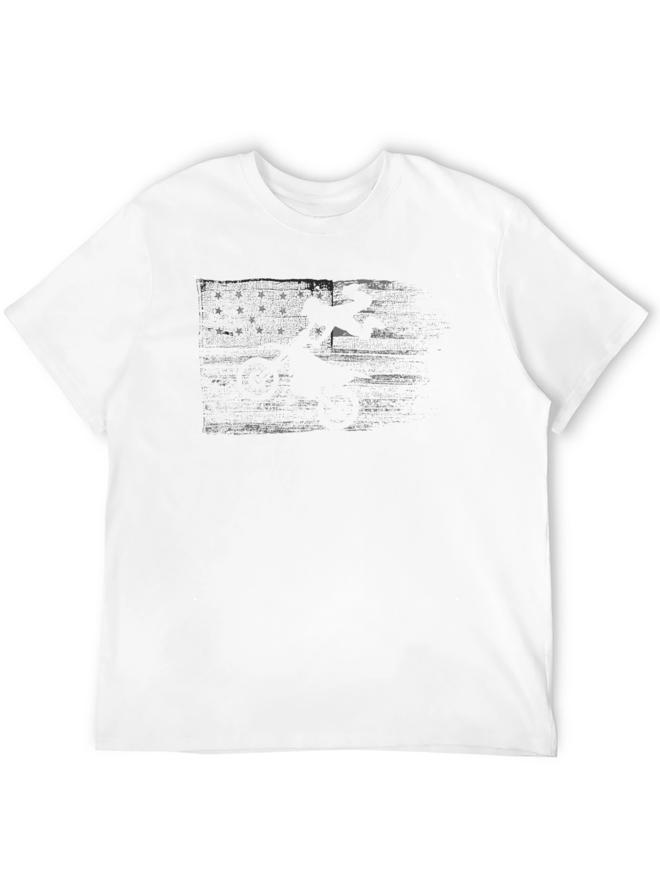Distressed Betsy Ross Flag Graphic Tee - Black