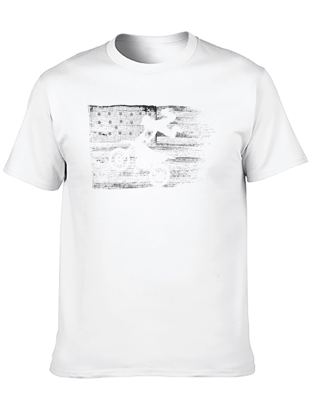 Distressed Betsy Ross Flag Graphic Tee - Black