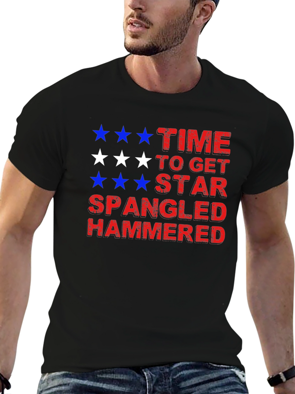 Star Spangled Hammered Tee