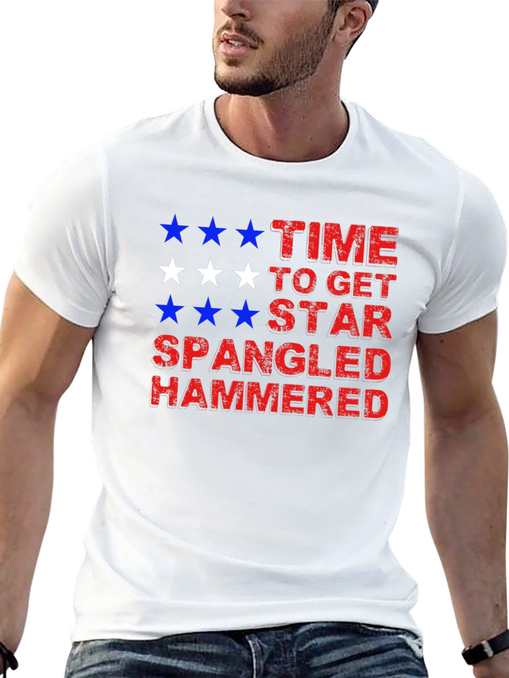 Star Spangled Hammered Tee