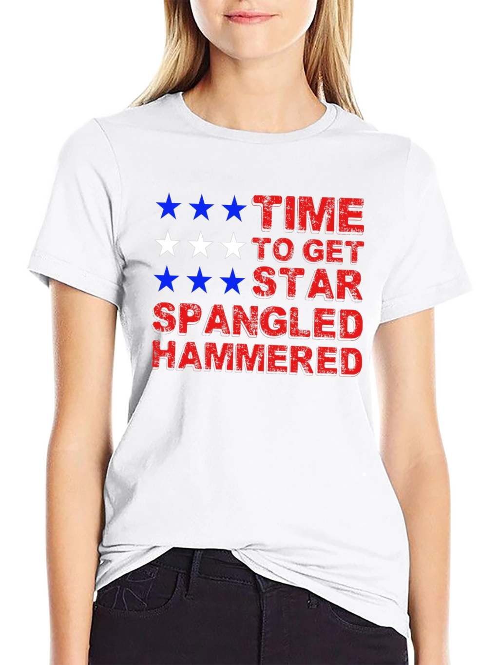 Star Spangled Hammered Tee