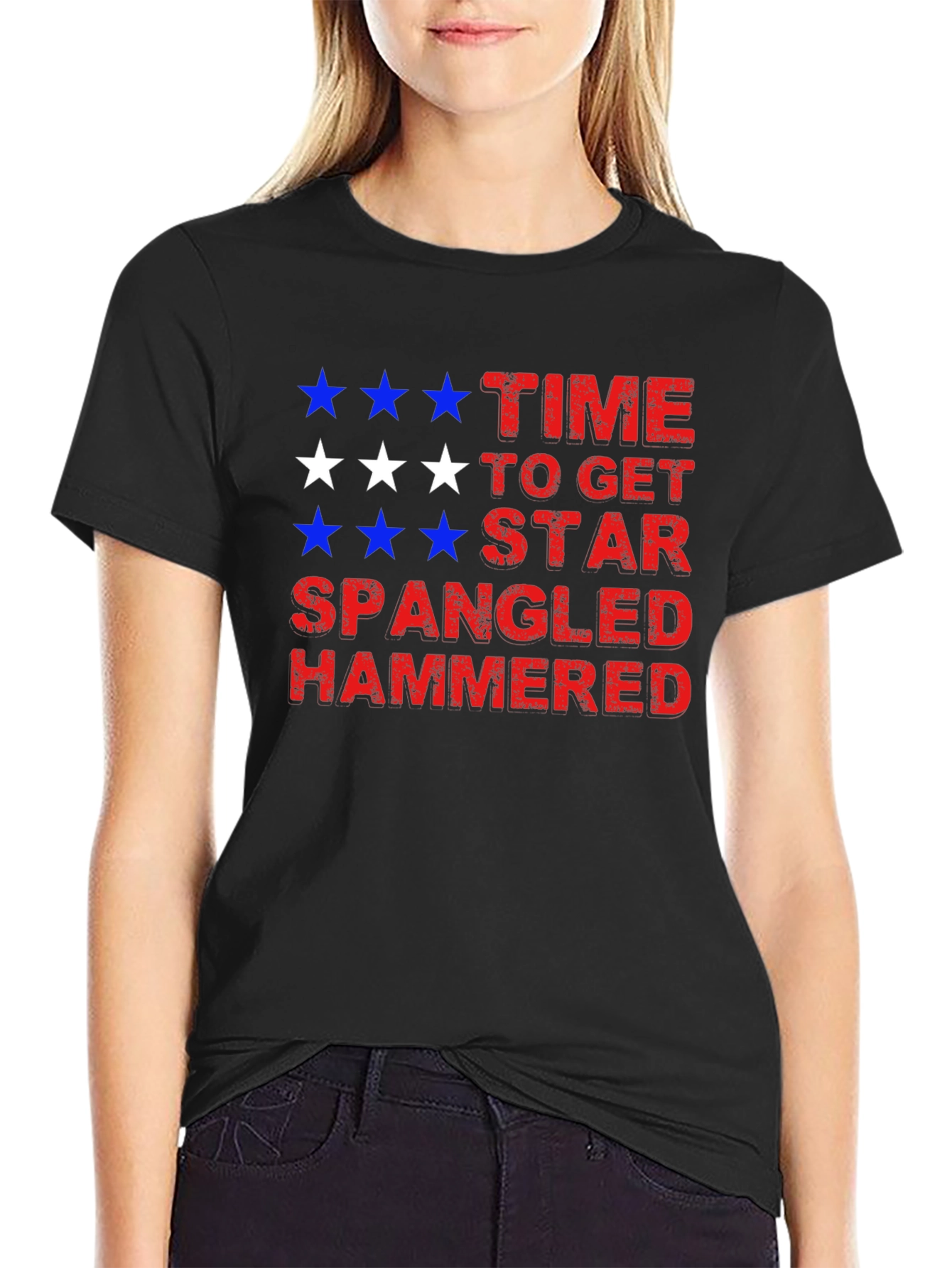 Star Spangled Hammered Tee