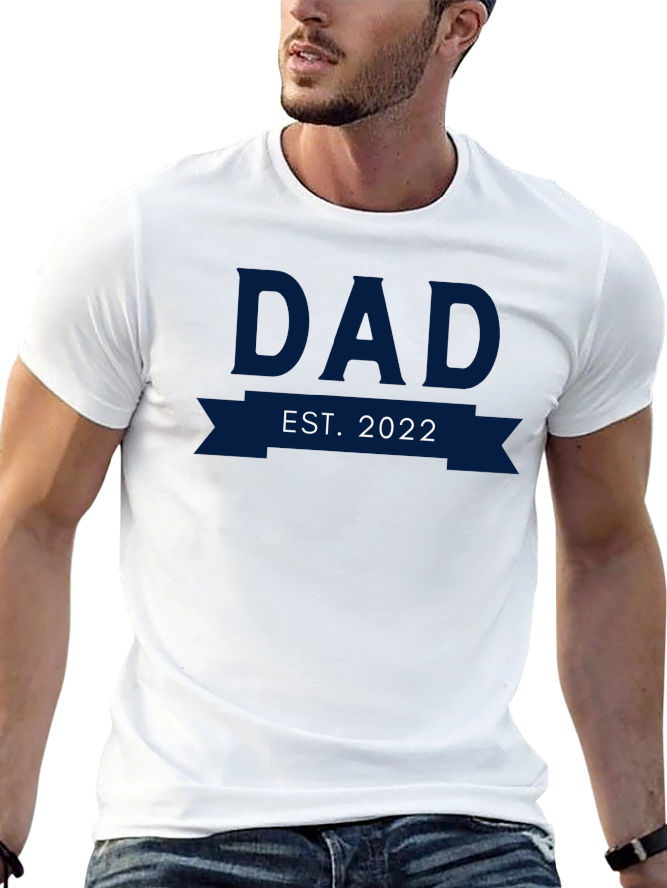 Dad Est. 2022 Black T-Shirt