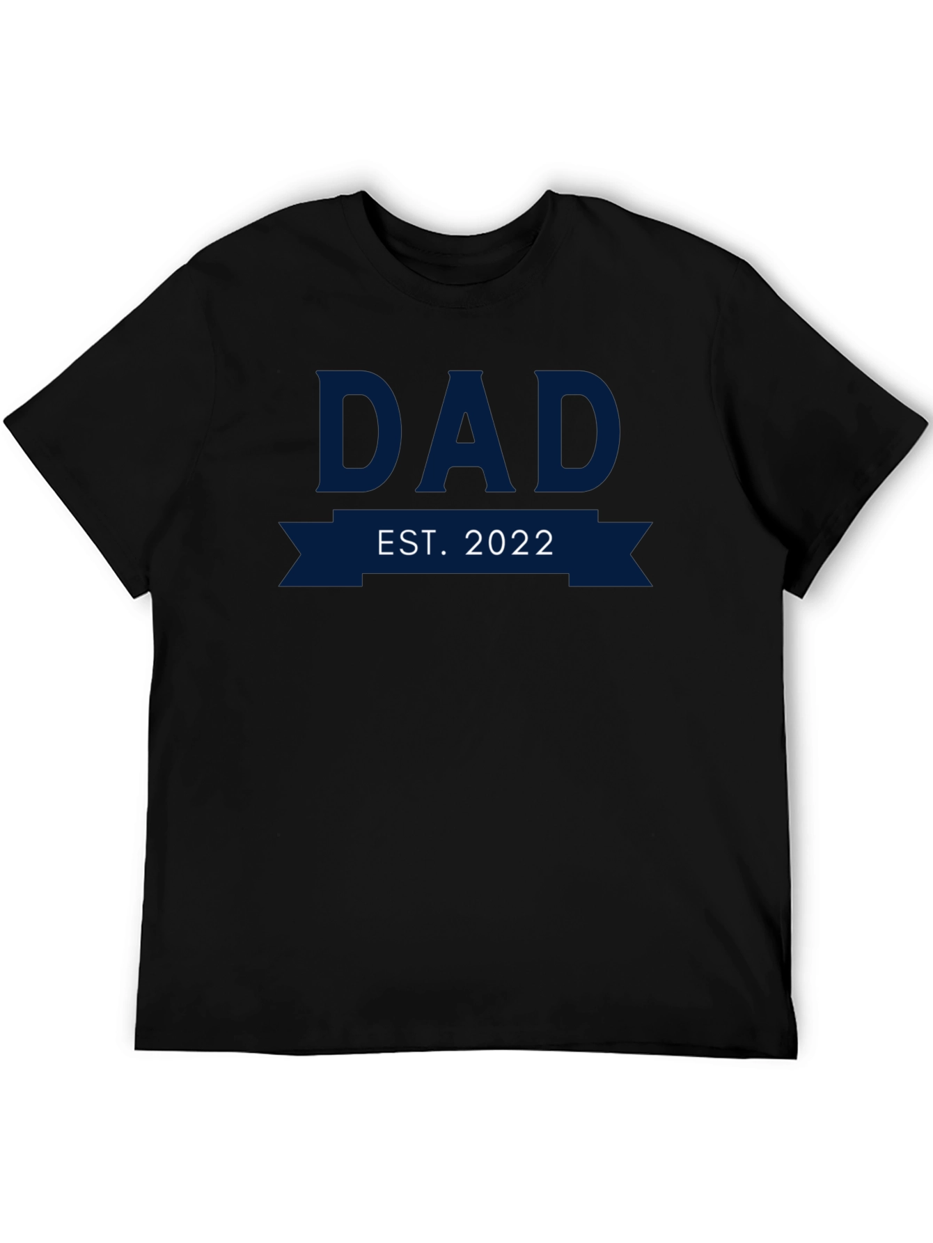 Dad Est. 2022 Black T-Shirt