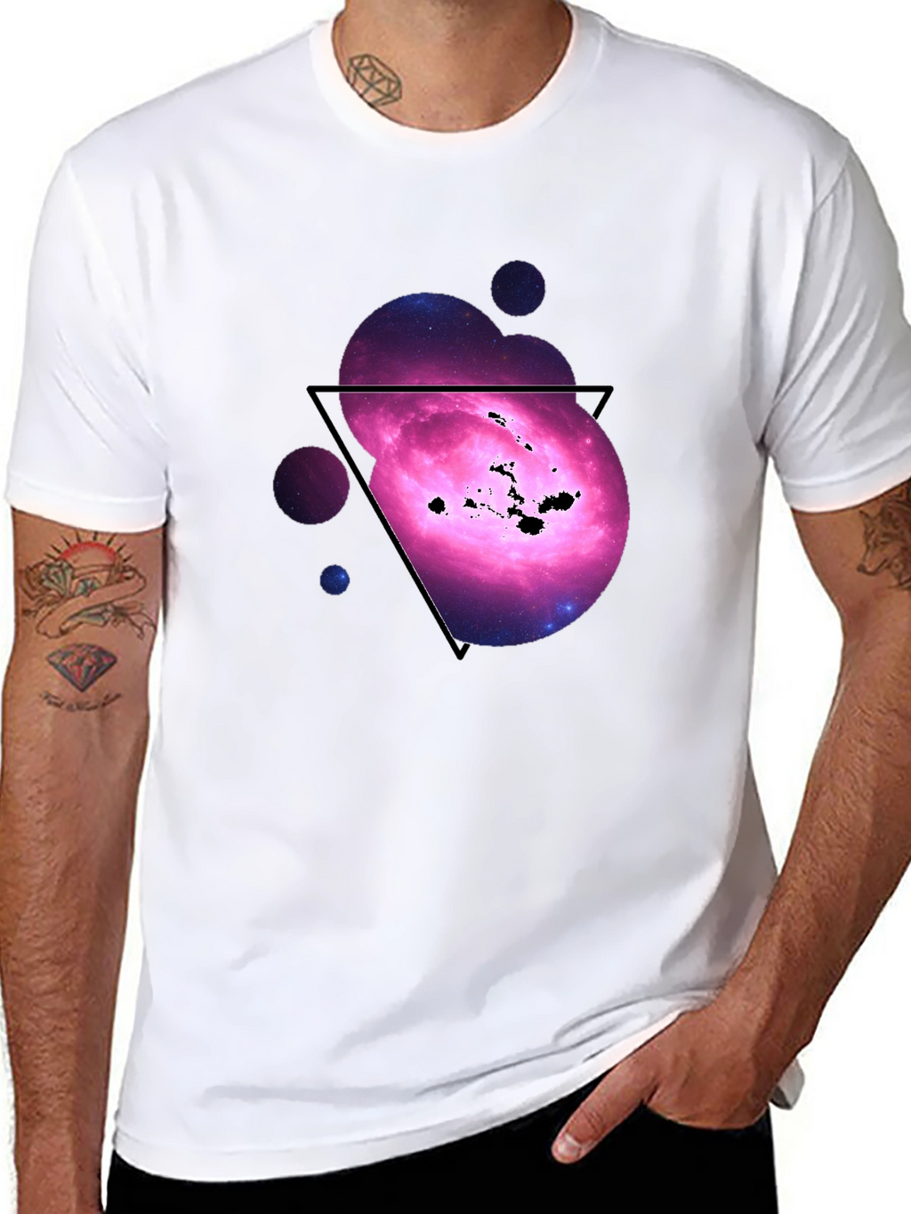 Galaxy Hawaii Islands Graphic T-Shirt