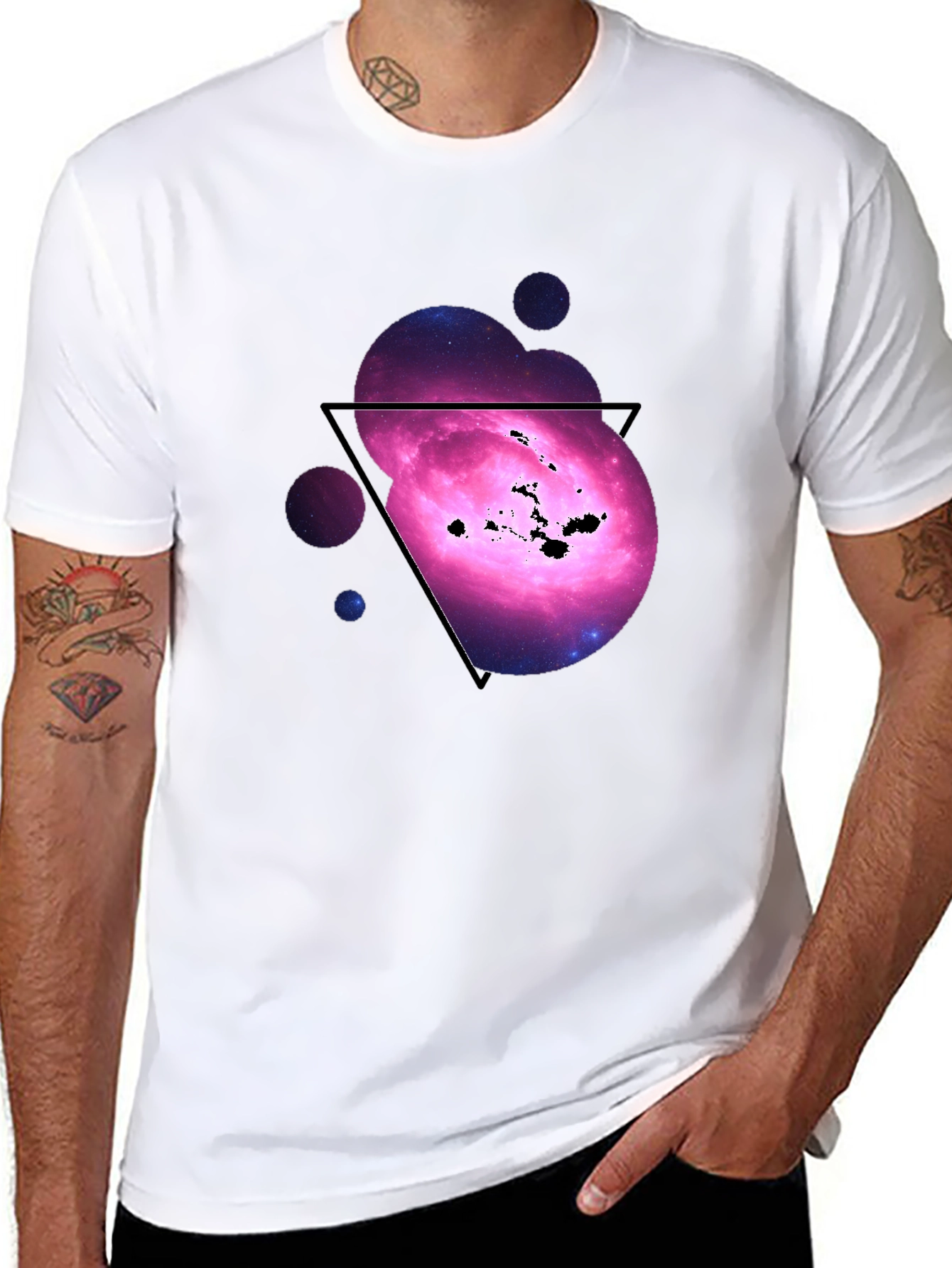 Galaxy Hawaii Islands Graphic T-Shirt