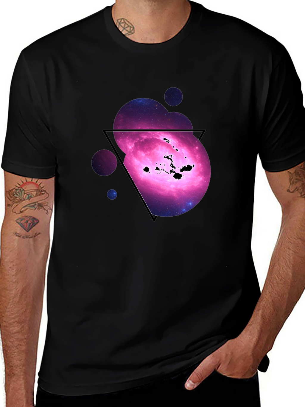 Galaxy Hawaii Islands Graphic T-Shirt