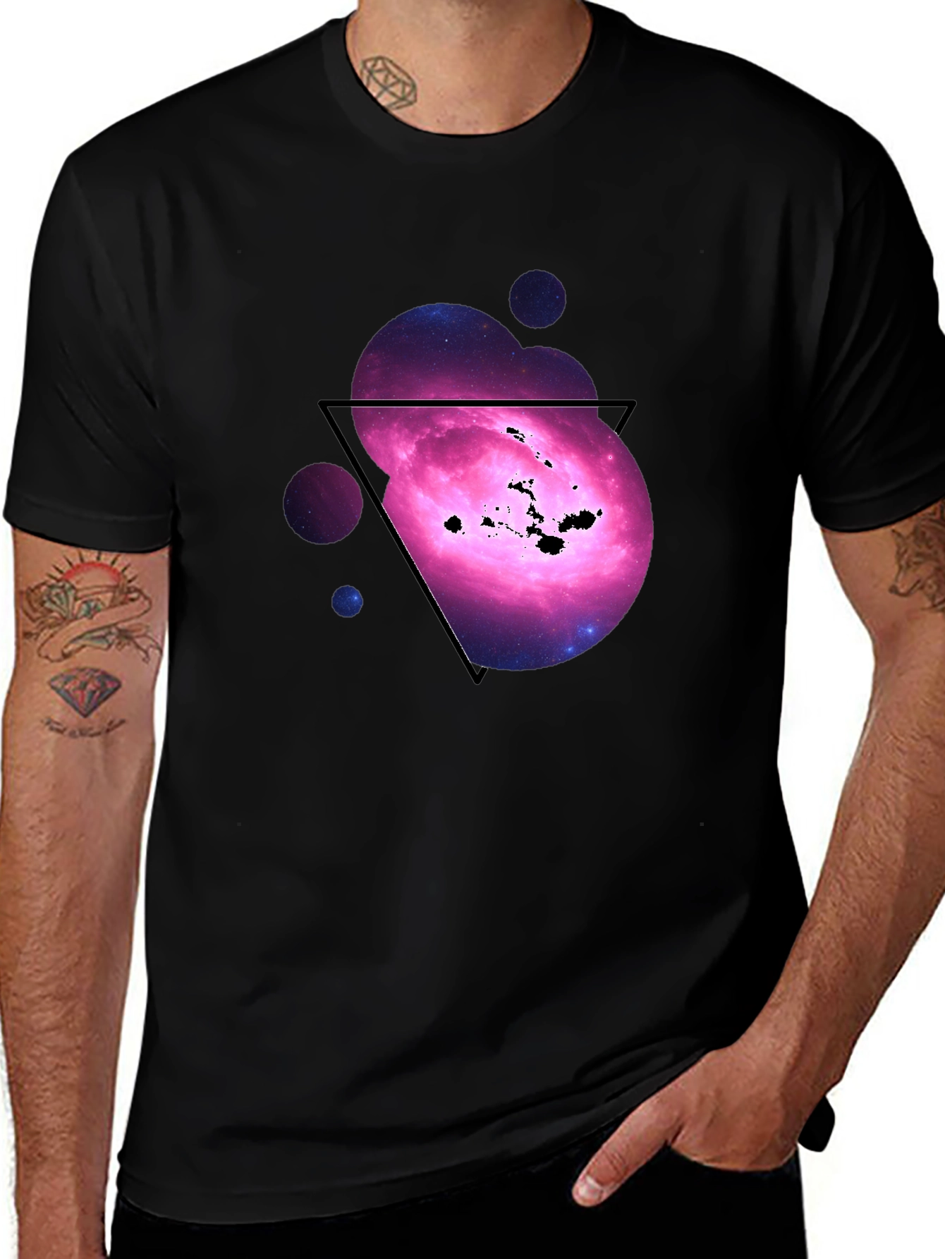Galaxy Hawaii Islands Graphic T-Shirt
