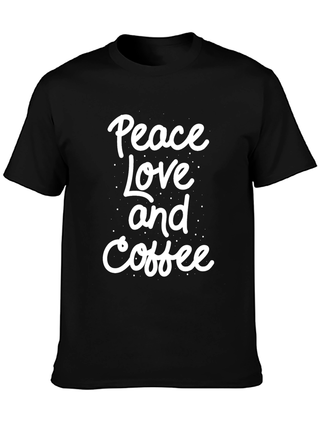 Peace Love Coffee Graphic Tee - Trendy Casual Comfort