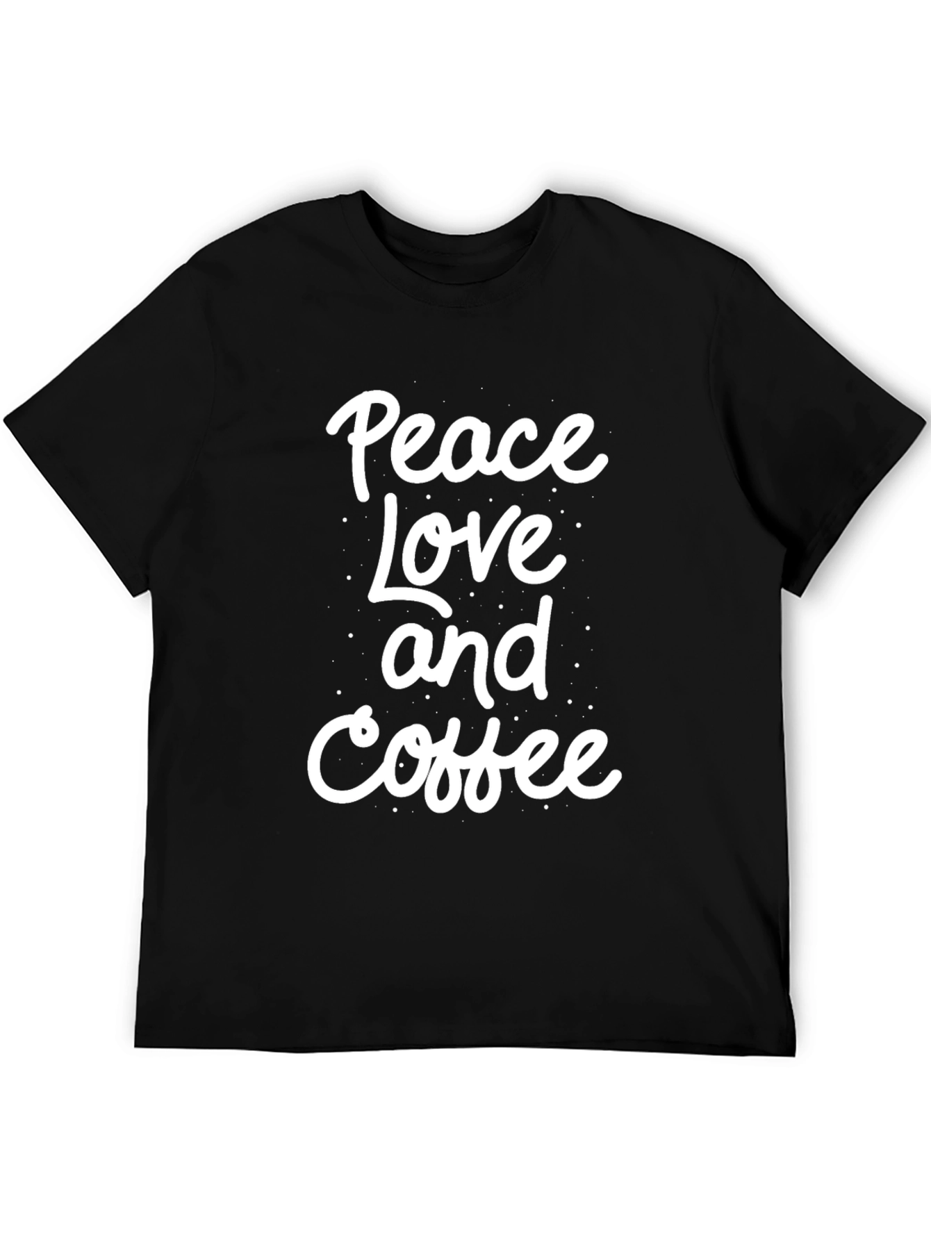 Peace Love Coffee Graphic Tee - Trendy Casual Comfort