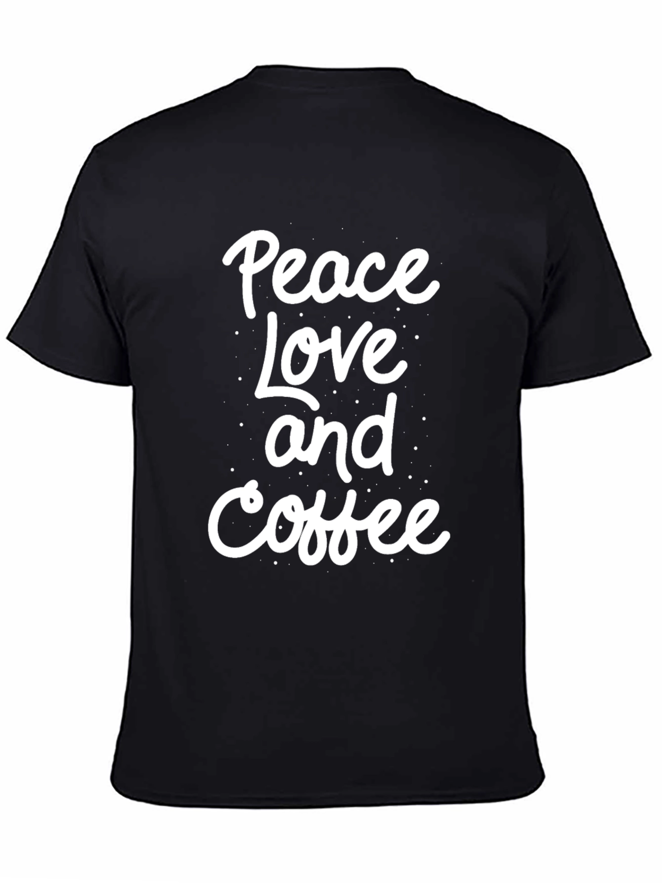 Peace Love Coffee Graphic Tee - Trendy Casual Comfort