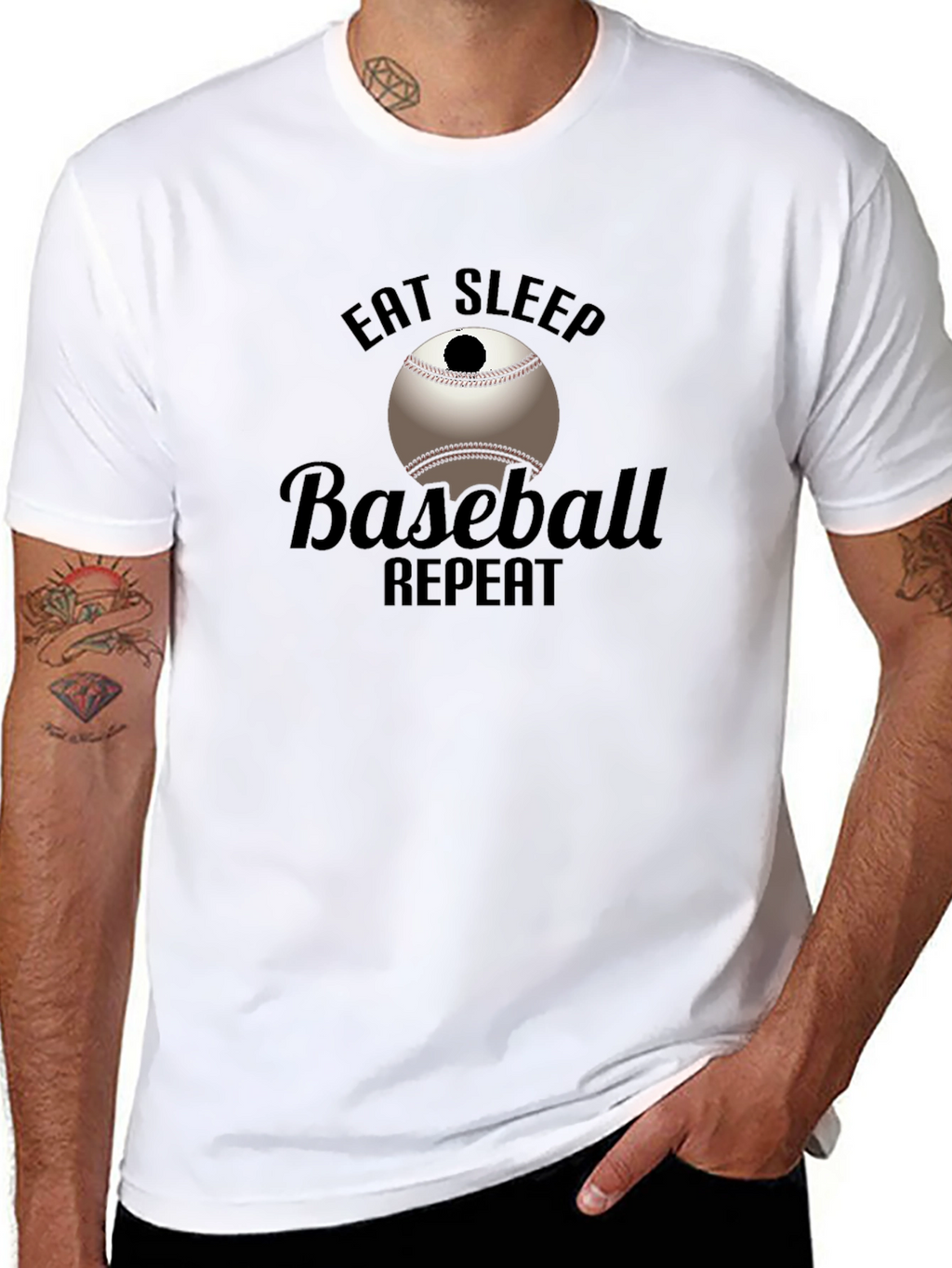 Eat Sleep Baseball Repeat T-Shirt