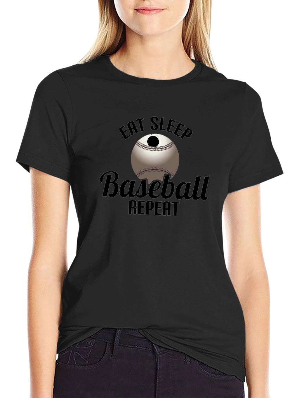 Eat Sleep Baseball Repeat T-Shirt