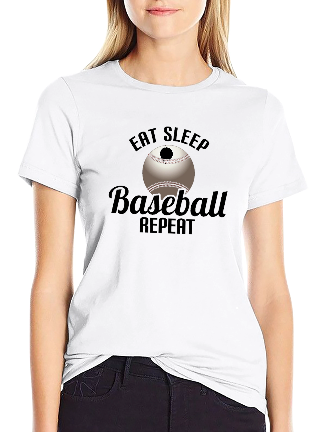 Eat Sleep Baseball Repeat T-Shirt