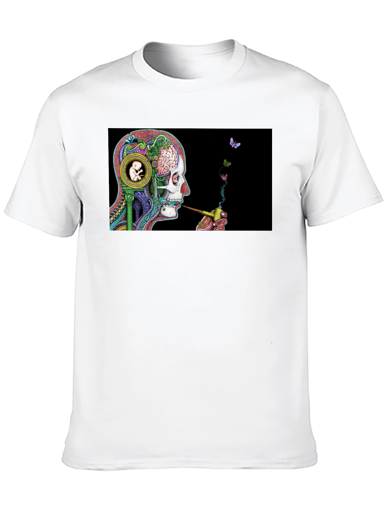 Surreal Skull & Butterfly T-Shirt