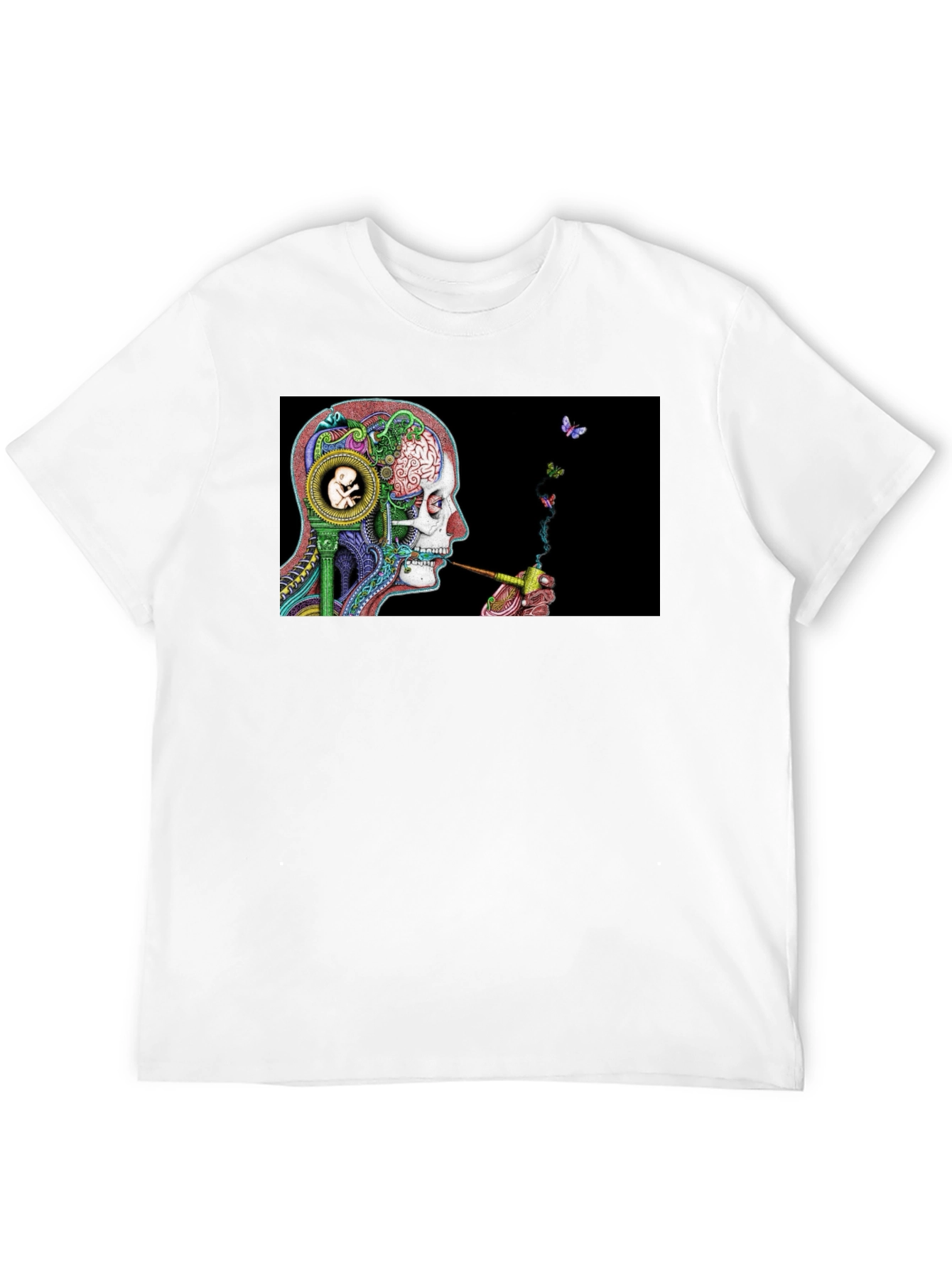 Surreal Skull & Butterfly T-Shirt