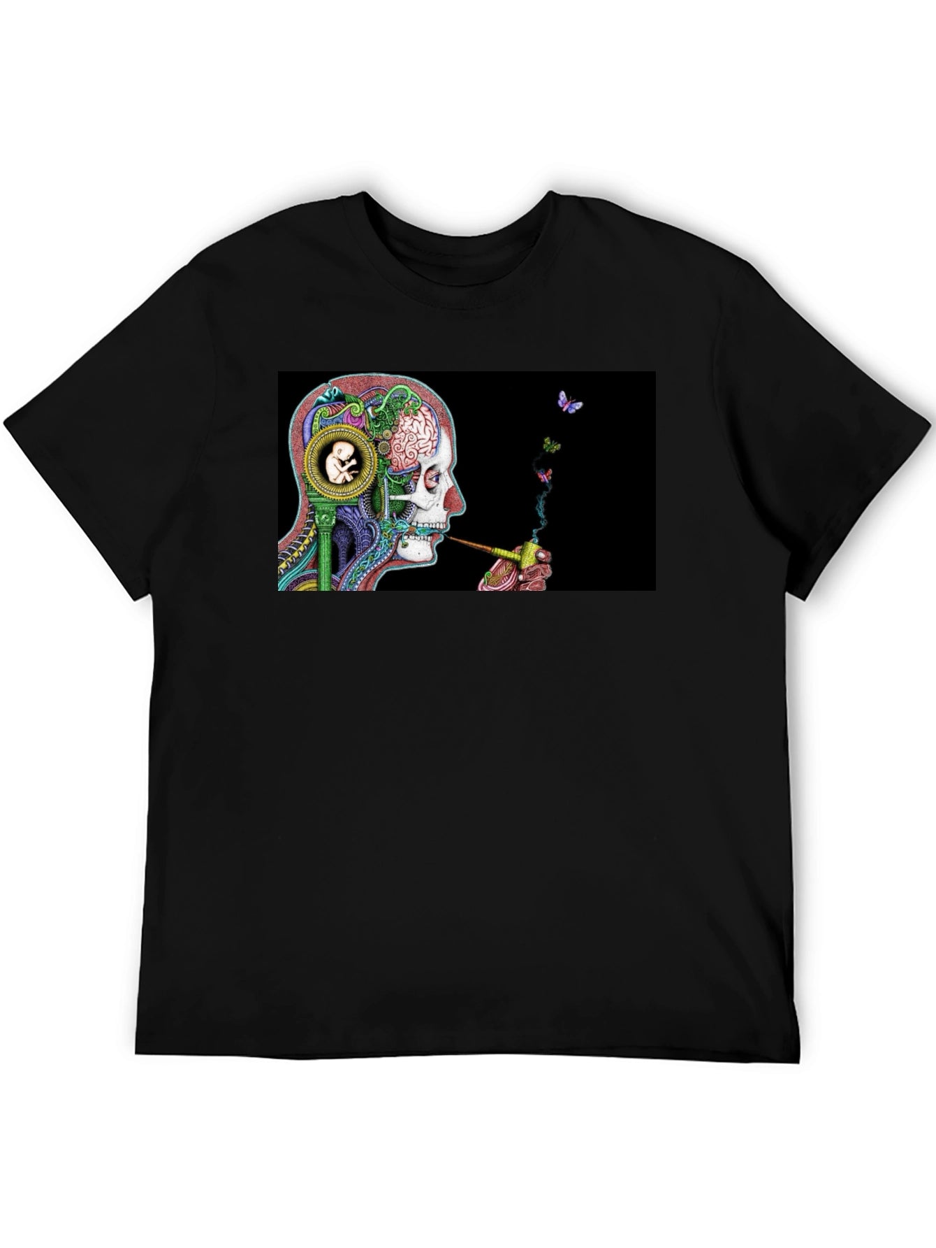 Surreal Skull & Butterfly T-Shirt