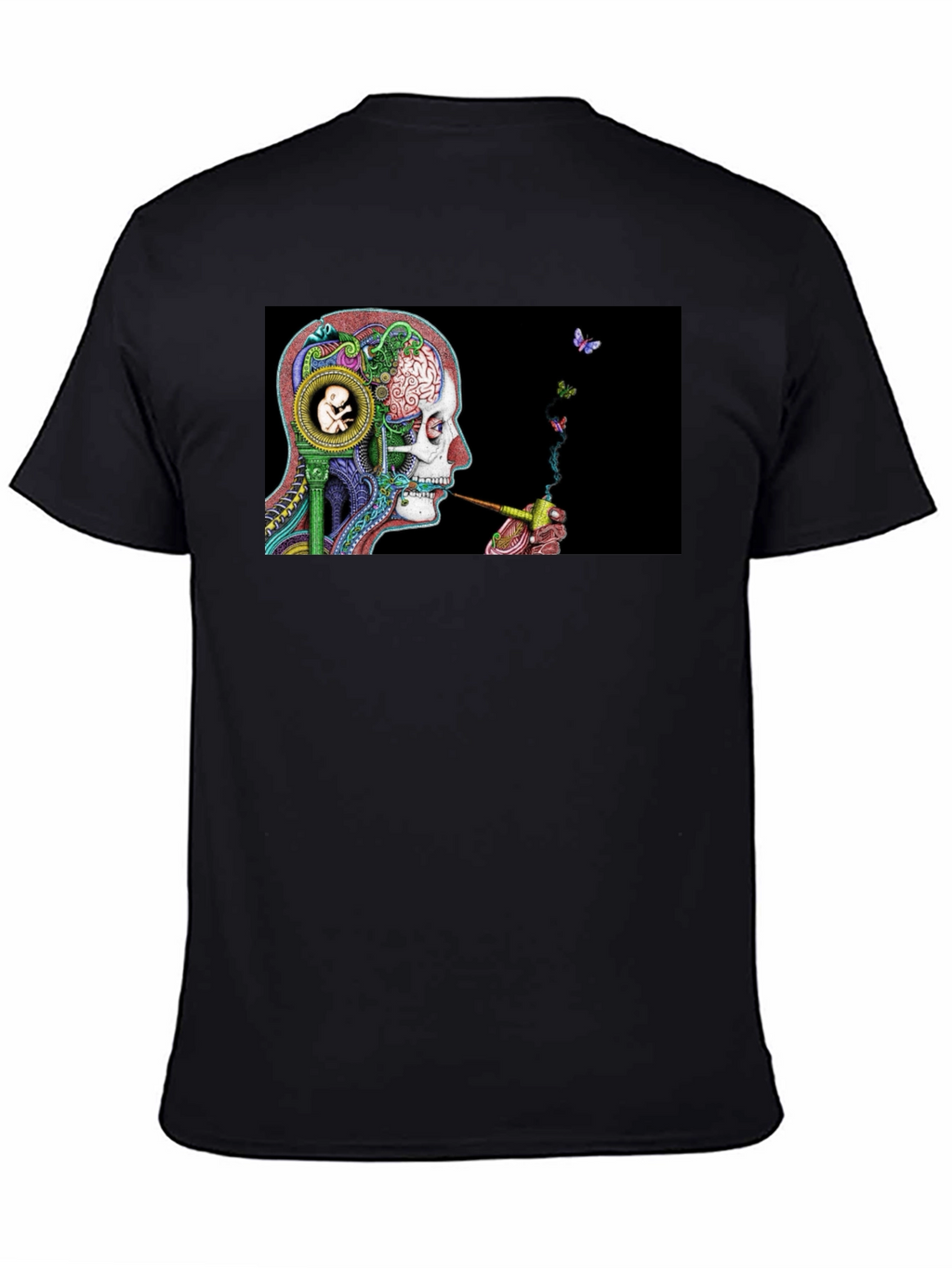Surreal Skull & Butterfly T-Shirt