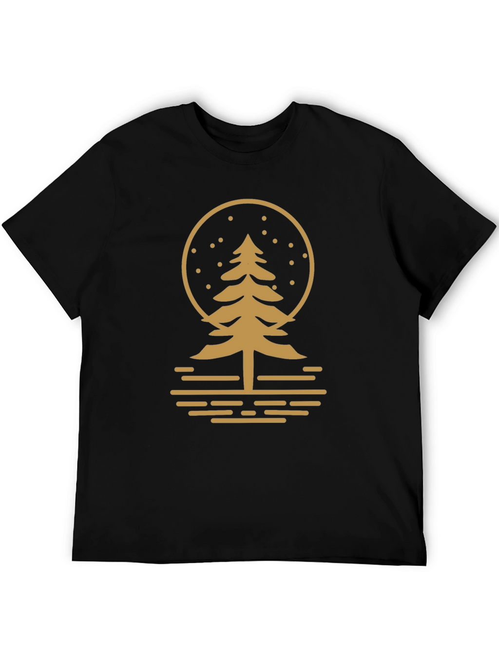 Nature Inspired Graphic Tee - Black