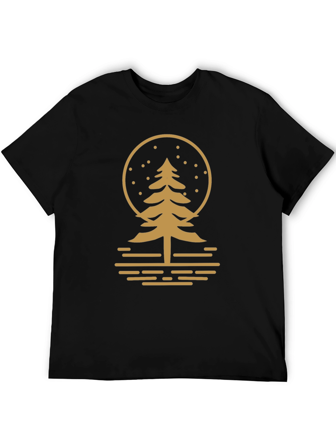 Nature Inspired Graphic Tee - Black