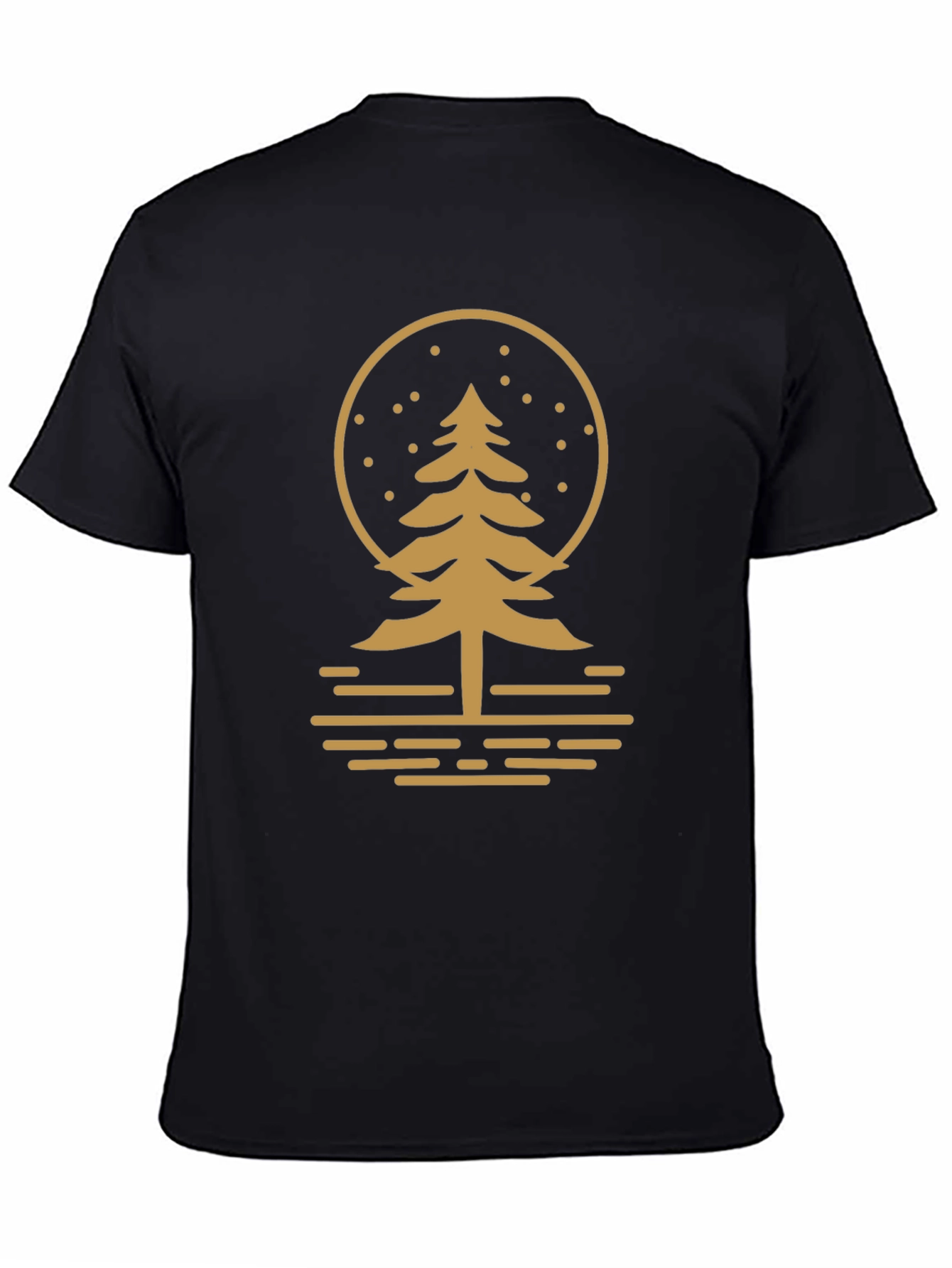 Nature Inspired Graphic Tee - Black