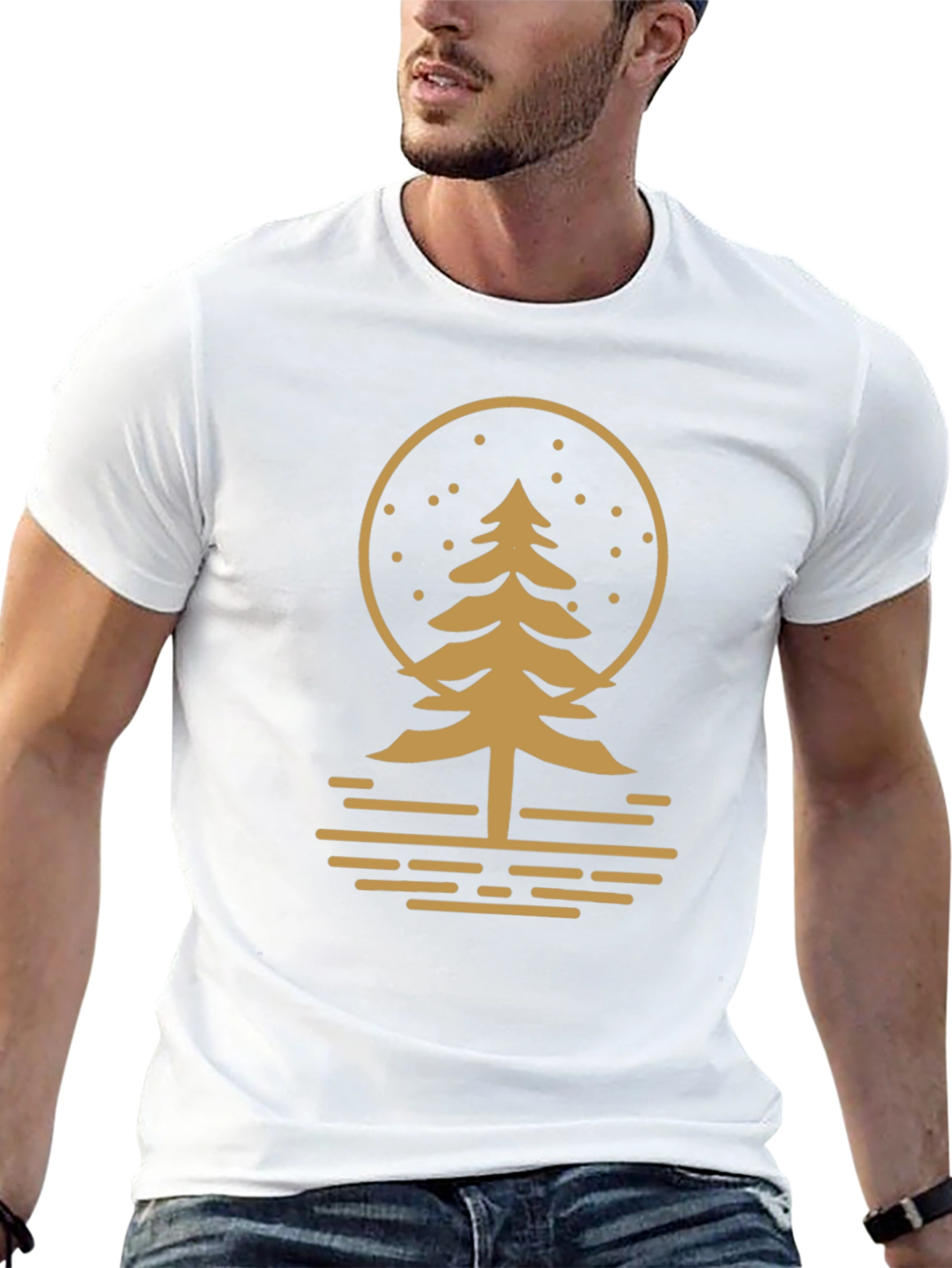 Nature Inspired Graphic Tee - Black