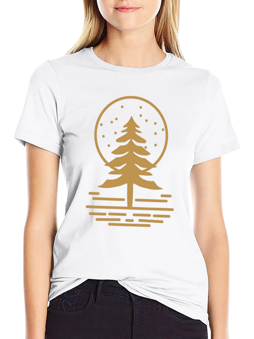 Nature Inspired Graphic Tee - Black