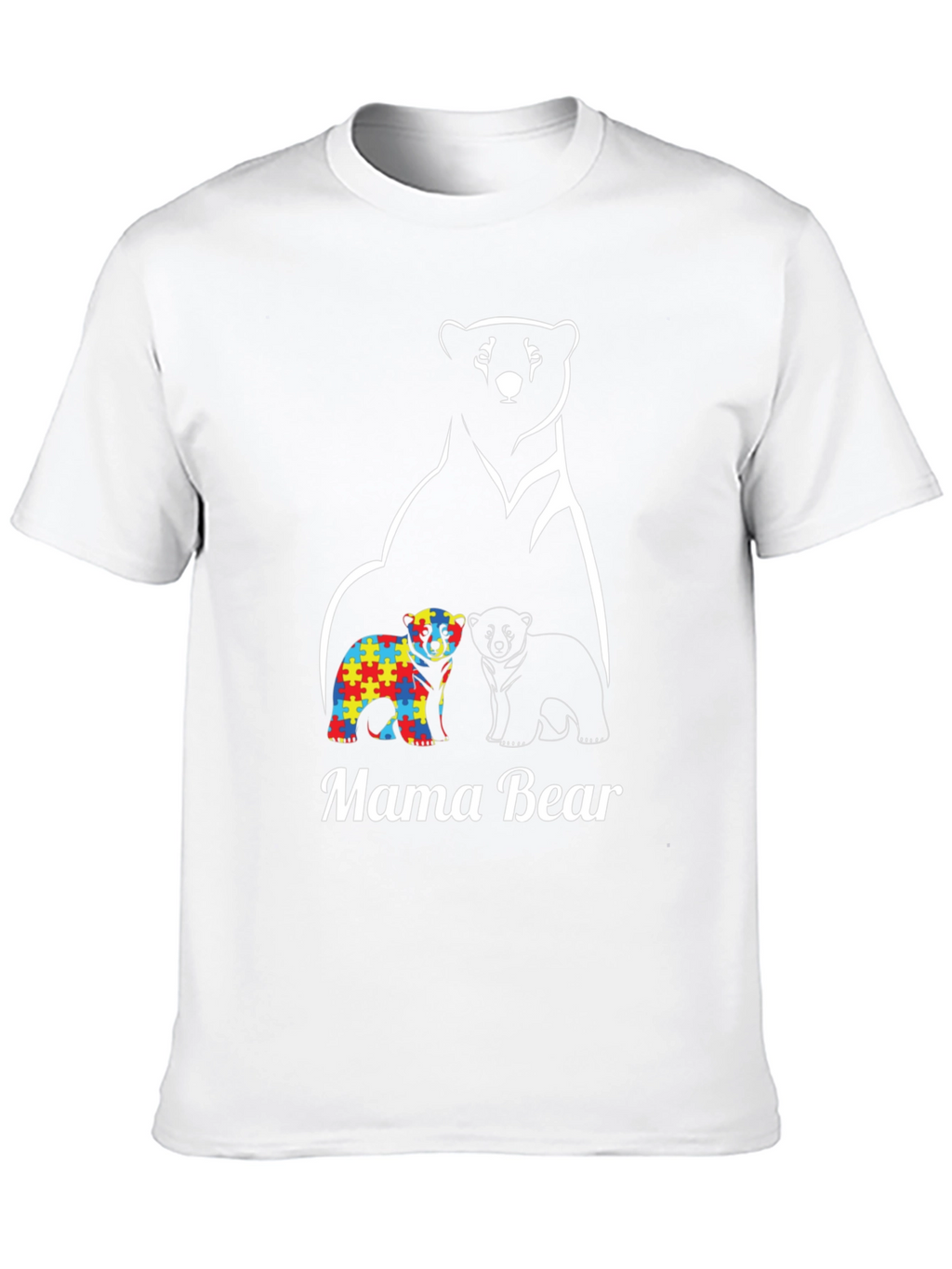 Mama Bear Autism Awareness T-Shirt
