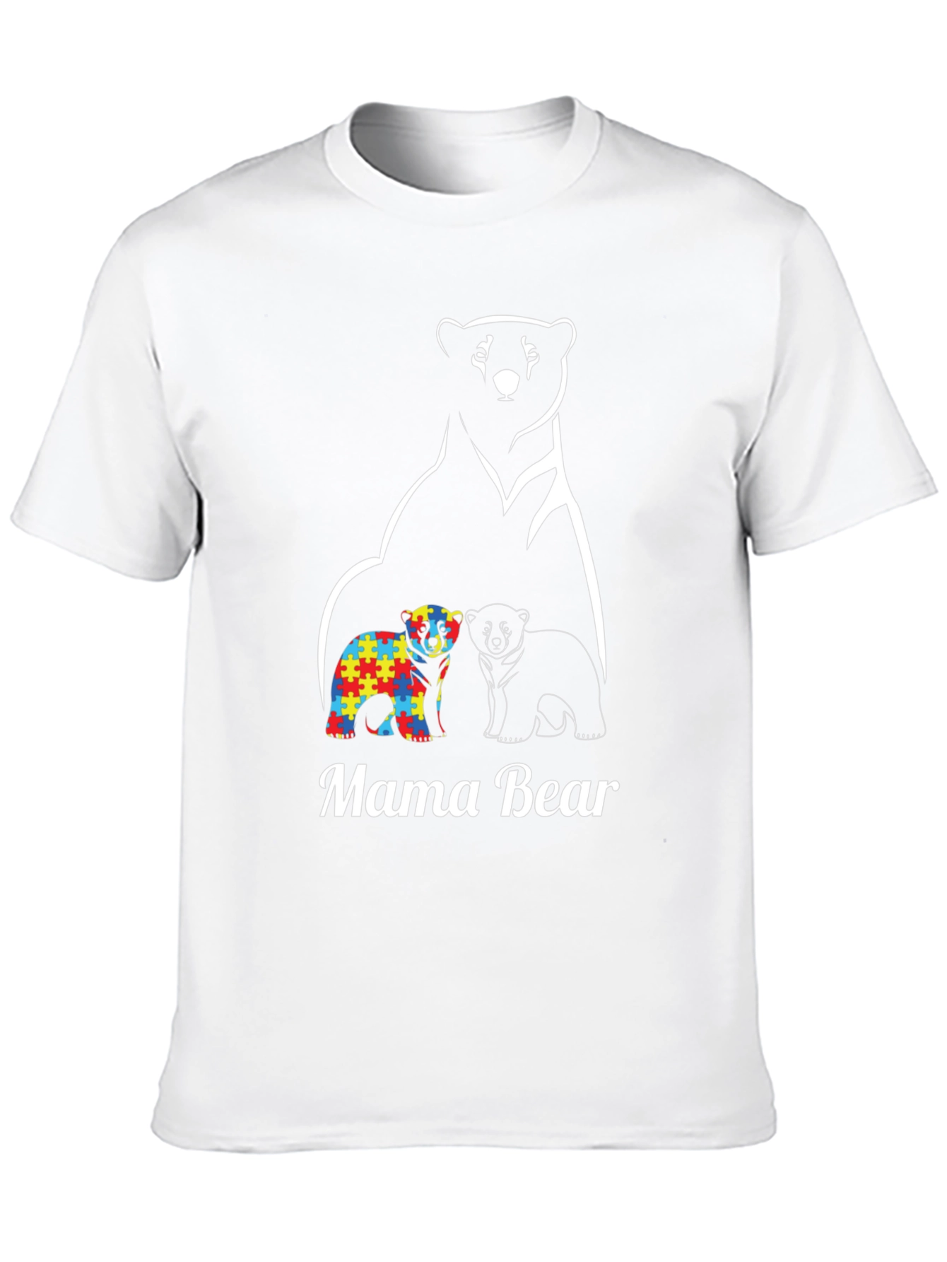 Mama Bear Autism Awareness T-Shirt