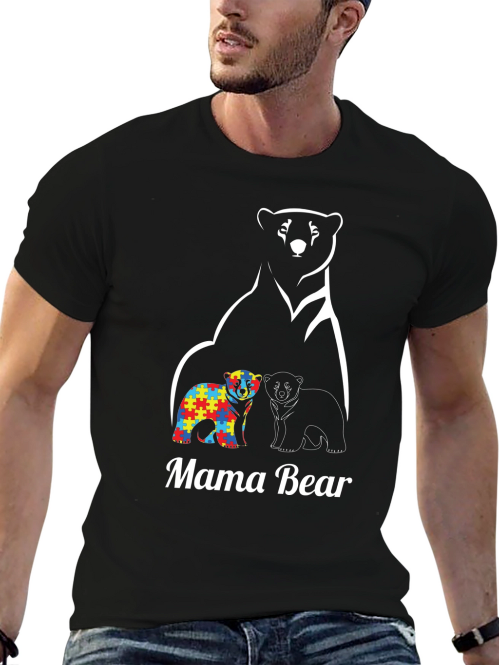 Mama Bear Autism Awareness T-Shirt