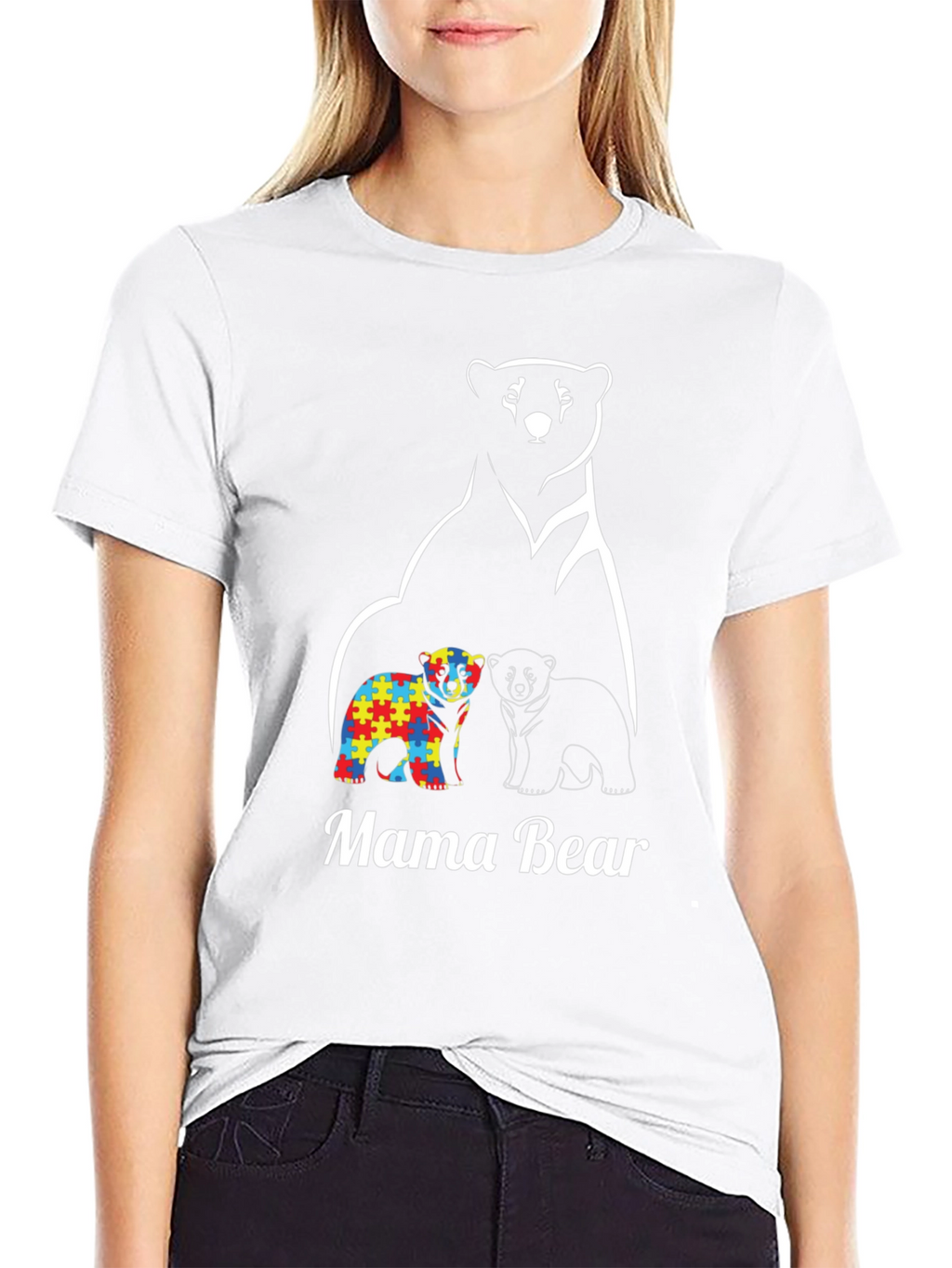 Mama Bear Autism Awareness T-Shirt