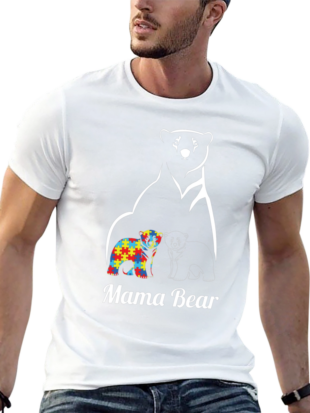 Mama Bear Autism Awareness T-Shirt