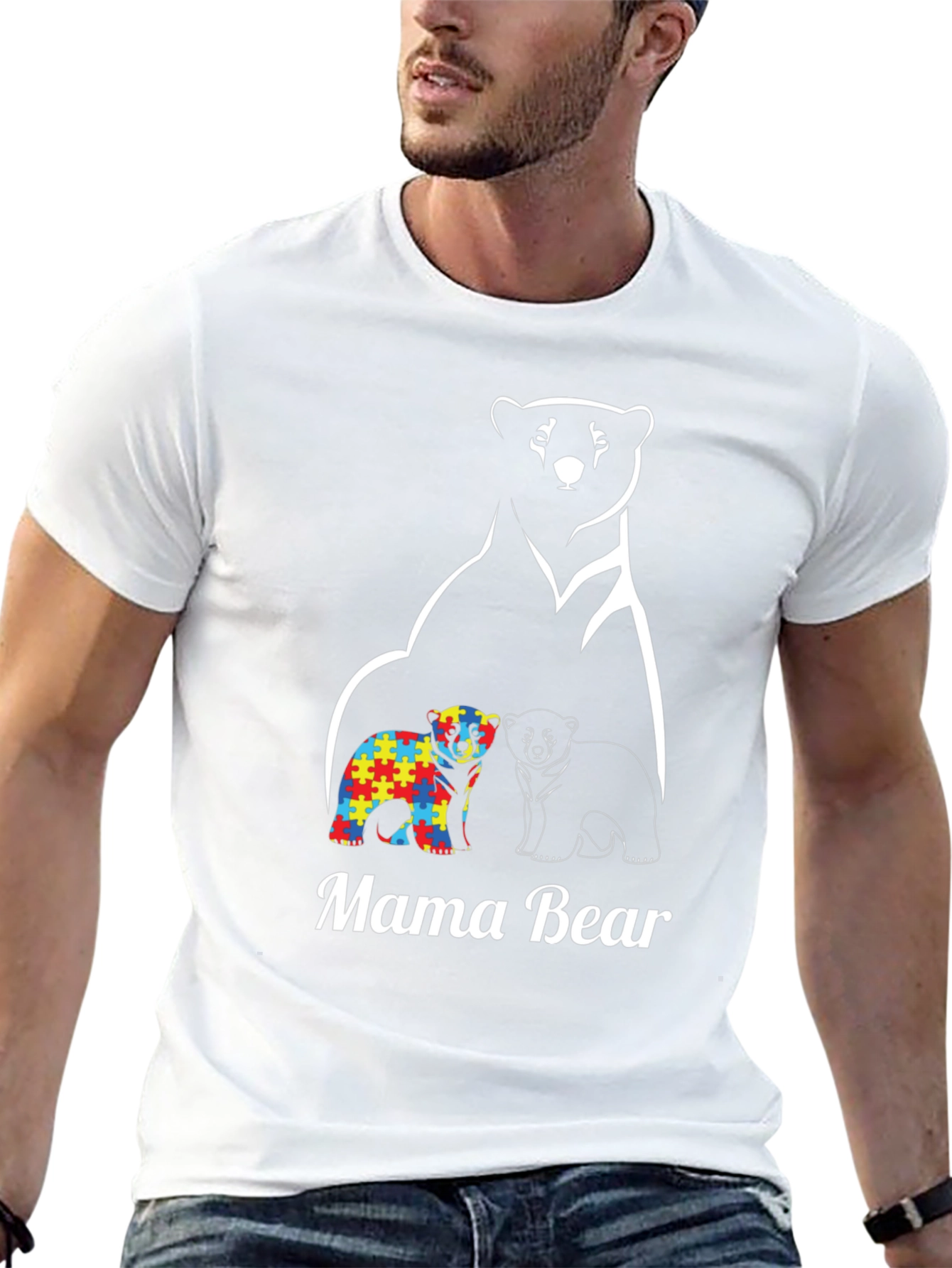 Mama Bear Autism Awareness T-Shirt
