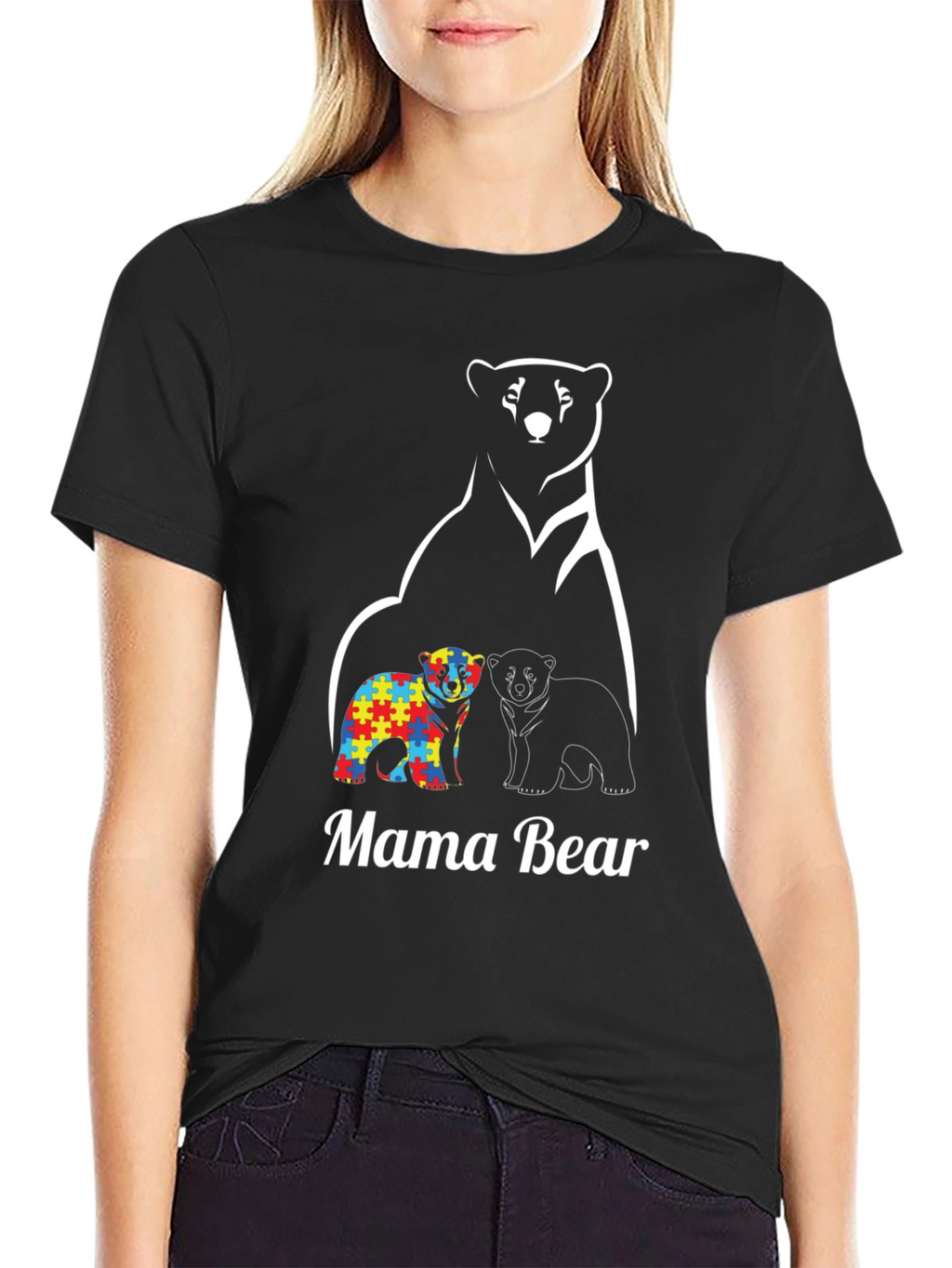 Mama Bear Autism Awareness T-Shirt