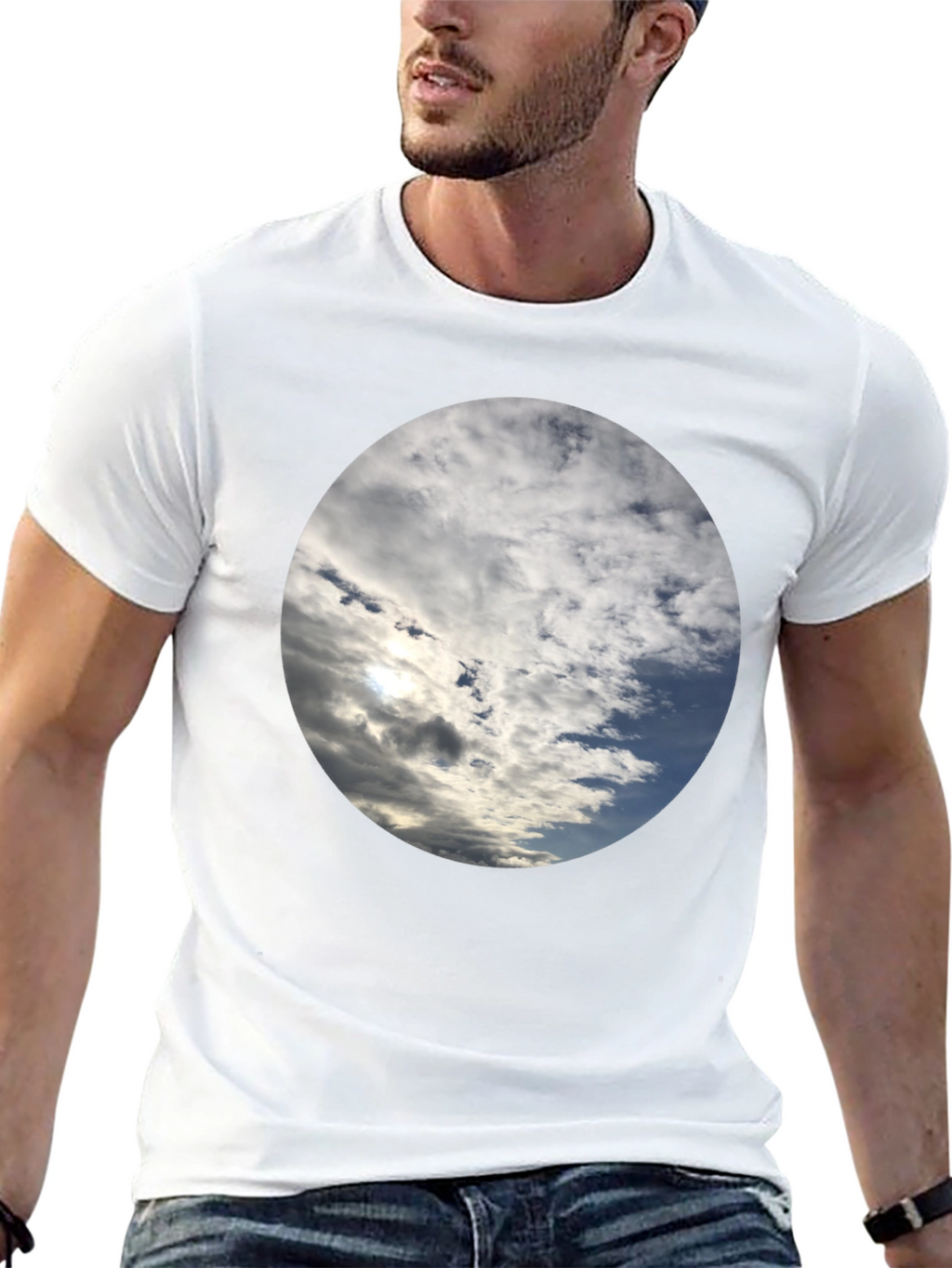 Sky Cloudscape T-Shirt - Stylish Weather Design