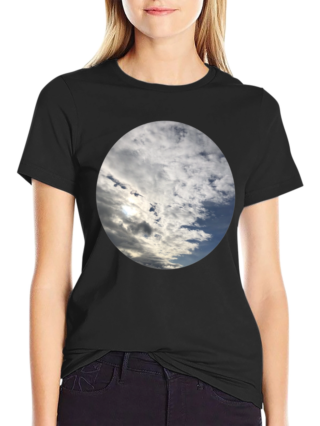 Sky Cloudscape T-Shirt - Stylish Weather Design