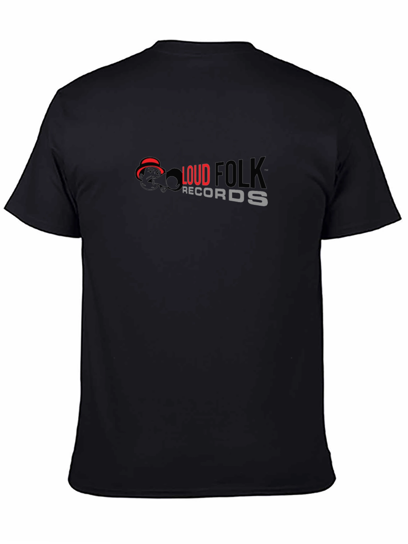 Loud Folk Records Graphic Tee - Black Cotton Blend